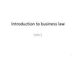 Business Law Ppt