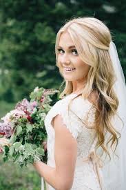 Bridal Hairstyles With Veiled Semi Oven Bridal Hair Half Up Bridal Hair Half Up Half Down Best Wedding Hairstyles