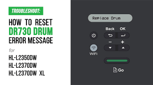 Wireless setup using the control panel | hll2360dw hll2340dw hll2315dw hll2305wbrother office usa. How To Manual Reset Dr730 Replace Drum Error On Brother Hl L2350dw Hl L2370dw Hl L2370dw Xl Youtube