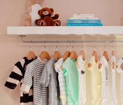 10 Easy Ikea Hacks For The Nursery Exposed Closet Ikea Lack Shelves Lack Shelf
