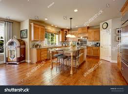 classic american kitchen inerior brown