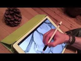 Apple Pencil Drawing Demo 1 On Ipad Pro And Artist S Review Apple Pencil Drawing Ipad Drawings Ipad Pro Apple Pencil