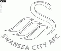 Swansea football fc club 4k material plovdiv wallpapers league botev premier abstraction england desktop emblem bulgarian english. Swansea City Logo Coloring Page Printable Game