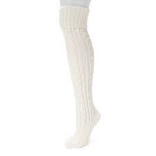 Buy the best and latest cable knit socks on banggood.com offer the quality cable knit socks on sale with worldwide free shipping. Muk Luks Women S Cable Knit Over The Knee Socks Ivory Slippers Com Shop Comfy