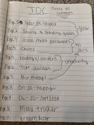 Table Of Contents Pages 1 11 Bullet Journal Table Of Contents Table Of Contents Page Planner Bullet Journal