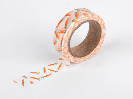 Carrot Washi Tape From Love My Tapes On Etsy Cinta Decorativa Objetos Cosas