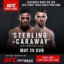 The digital streaming service of ufc. Ufc Fight Pass Features Sterling Vs Caraway Ufc