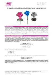 Rtd Pt100 General Information Pci Instruments Ltd Pdf