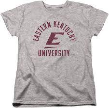 Amazon.com: Eastern Kentucky University Official EKU Colonels Logo Women's  T Shirt,Athletic Heather, Small : Sports & Outdoors