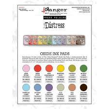 Distress Oxide Ink Pads Set 4 Mid 2018 By Tim Holtz All 12 Colors