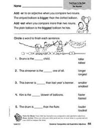Esl comparatives and superlatives faqs. Comparative Adjectives Game Lesson Plans Worksheets