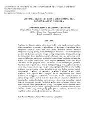Maybe you would like to learn more about one of these? Jurnal Abstraksi Siswa Slta Pada Materi Dimensi Tiga Dengan Bantuan Geogebra Journal Of Senior High School Student S Abstraction In Learning Three Dimensional Geometry With Assistenced Program Geogebra Ahmad Shulhany And Ahmad