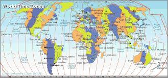 73 well defined timezones map