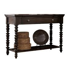 Round dining room table seats 8 dark wood side table side table small accent table used for display, which is usually placed either against a wall or aside from the principal table. Key Town Traditional Dark Brown Solid Wood Sofa Table The Classy Home