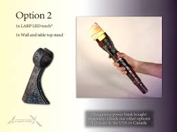 LARP LED Torch Medieval Accessory Costume Sconce Flashlight Lighting Usb  Lantern Decoration Gaming Room 2023 Version