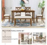 ‫Amazon.com: Harper & Bright Designs סט שולחן אוכל, סט שולחן ...‬‎