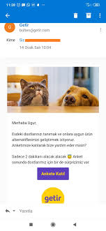 Getir Evcil Hayvan Anketi 25 Tl Evcil Hayvanda Gecerli Cek Hediyeli