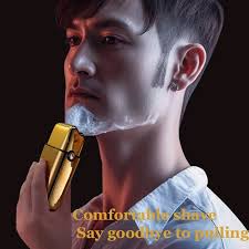 Original All Metal Electric Shaver For Men Barber Bald Hair Trimmer Beard  Hair Cutting Gold Silver Color Machine