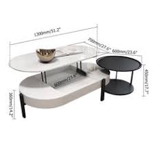Lift Top Storage Coffee Table And Side Table Set Modern Oval Coffee Table White And Black Lacquer Table In 2020 Coffee Table White Coffee Table Coffee Table And Side Table Set