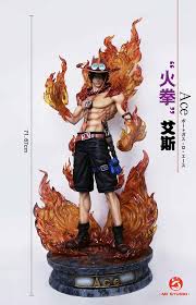 Each figure measures 8 cm or 3.14 tall and every box contains a piece of candy, in japanese a ramune. Portgas D Ace Figure One Piece Statue Figure 16754 4ugk