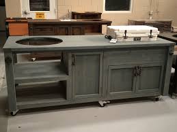Yeti Kamado Grill Table Customize Yours For Kamado Joe Primo Or Big Green Egg Kamado Grill Table Grill Table Outdoor Kitchen Design