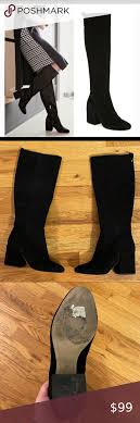 Sam Edelman Thora Suede Black Knee High Boots Black Knee High Boots Knee High Boots Black Knees