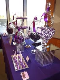 Pin By Oc Sugar Mama On Purple Candy Dessert Table Candy Table Decorations Purple Candy Table Wedding Candy