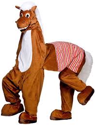 Fancy Dress 2 Man Pantomime Horse Mascot Costume Mascots Pantomime Mascot Costumes Horse Costumes