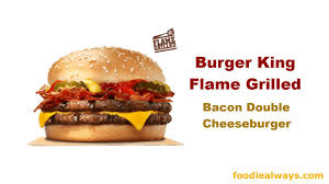 Burger King Flame Grilled Bacon Double Cheeseburger