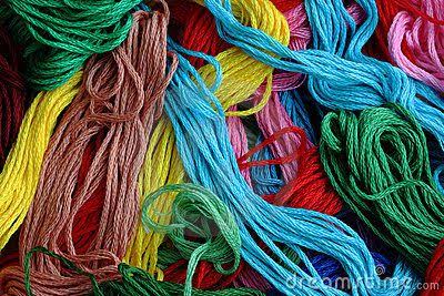 Colourful threads stock photo. Image of stitching, needcraft - 9719836