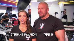الاسطورة تربل اتش وزوجته ملكة wwe ستيفاني مكمان - YouTube