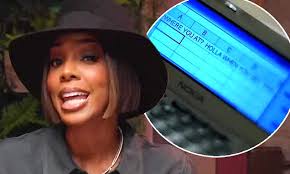Kelly Rowland says oft-mocked Excel text message from Nelly's Dilemma video  made her look 'nuts': 'Do you know how much flack I get from that?'