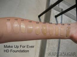 makeup forever hd foundation shade 123