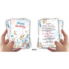 Aku tiru je lebih kurang. Kad Jemputan Hari Jadi Birthday Invitation Card Shopee Malaysia