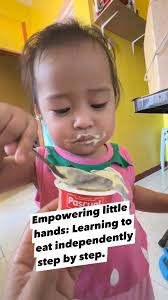 Teaching toddlers to eat independently offers numerous advantages which  incudes: 1. Development of Motor Skills: Self-feeding encourages the  development of fine motor skills as toddlers grasp ...