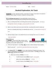 Check spelling or type a new query. V 1 V 2 Activity C Kinetic Energy And Elasticity Get The Gizmo Ready Click Course Hero