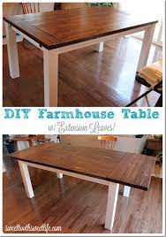 Jake's learning how to use a miter saw. Diy Farmhouse Table With Extension Leaves With Plans Sweet Tooth Sweet Life