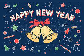 Happy new year 2019 with fireworks background. Happy New Year Greeting Card With Stock Vector Colourbox