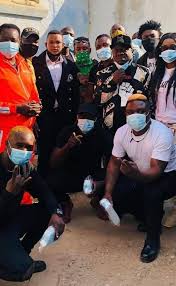 Musicians also took time to visit prominent Copperbelt businessman Spax who  is incarcerated at Kamfinsa Correctional facility 📸 (c) Nkani