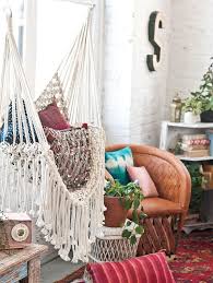 Decorate With Macrame Wall Hangings And Hammocks Macrame Chairs Hippie Home Decor Hammock