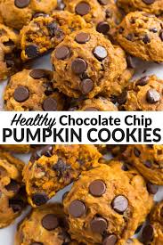 Healthy Pumpkin Cookies Pumpkin Cookies Healthy Pumpkin Chocolate Chip Cookies Healthy Pumpkin Recipes Healthy