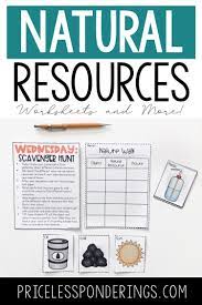 Natural Resources Worksheets And Activities Natural Resources Lesson Natural Resources Activities First Grade Science