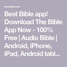 Also, most of these apps are free and available on android and ios platforms. Best Bible App Download The Bible App Now 100 Free Audio Bible Android Iphone Ipad Android Tablet Blackberry Windows Bible Apps Audio Bible Bible