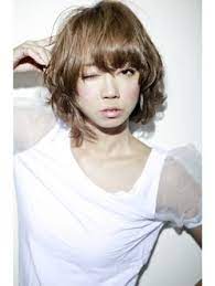 シェリー sherry 大人可愛い トップふんわりパーマのミディアムボブ アッシュ ミディアムボブ ボブ アッシュ ボブ