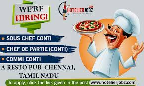 Hotelierjobz Can You Cook Appetizing Food Then You Are Wanted Hiring Sous Chef Conti And Chef De Partie Conti By A Resto Chef Jobs Hotel Jobs Sous Chef