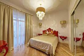 A good way to freshen it up would be to add a red couch. 50 Color Red Gold Ideas Red Gold Bedroom Red Red And Gold Wallpaper