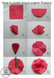 Download our free printable flower template and create an easy and fun flower craft with the kids. How To Make Tissue Paper Flowers Paper Flower Tutorial Paper Flowers Craft Paper Flowers Diy