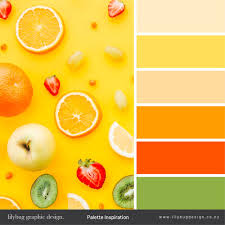 Get inspired by the scenes of spring with these 15 hue combinations for your next project. Fruit Summer Inspired Colour Palette Food Colors Palette Cool Color Palette Fresh Color Palette