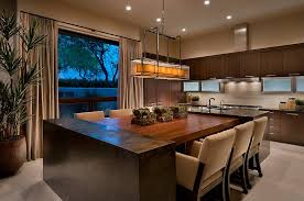 Cast in cement, this kitchen island and dining table combination looks like a singular piece. Island Table Combination Houzz