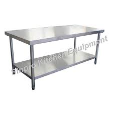 En kenay home sabemos lo importantes que son y, por eso, tenemos un amplio catálogo de modelos. Muebles De Restaurante De Acero Inoxidable De Facil Montaje Cubierta Doble Mesa De Trabajo Cocina Mesa Cubierta